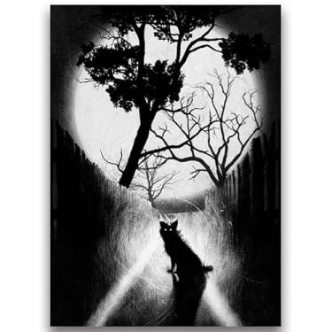 Imagem de Fantasy North - Dog in The Alley – Série de terror ao luar com tinta – 100 capas de cartas TCG foscas texturizadas – serve para Pokémon Magic MTG Commander e outros jogos de cartas – Mangas de baralho