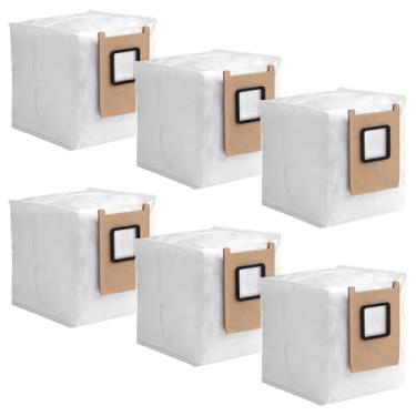 Imagem de MZY LLC 6 sacos de pó para aspirador de pó Omni Eufy E25/E28, saco de vácuo de substituição com capacidade de 3L, saco de coleta de poeira de alta eficiência, filtragem eficaz à prova de vazamentos