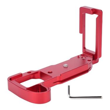 Imagem de Jectse Placa L de Liberação Rápida, Suporte L Vertical de Liga de Alumínio Com Furo de Parafuso de 1/4 de Polegada, para Câmera X H1 (vermelho)