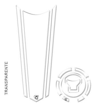 Imagem de Adesivo Protetor Tanque E Bocal Gravatona Honda Transparente Acima 2018 Transparente
