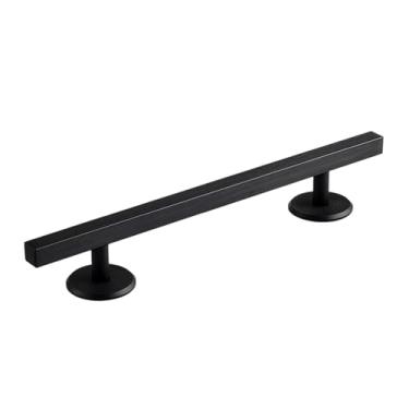 Imagem de harayaa Corrimão para fingerboard, corrimão de skate de dedo, construção premium em aço sólido, ideal para pistas, obstáculo de treinamento e brinquedo, Preto