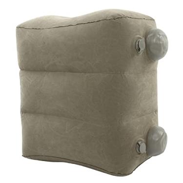 Imagem de Almofada de Descanso de pé Inflável, Confortável Promove a Circulação Sanguínea Apoio de pé Inflável Leve e Portátil Reunindo PVC para Escritório para Crianças para Casa (Cinza escuro)