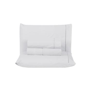 Imagem de Jogo De Cama Premier Queen 04 Peças Hipercal 200 Fios 80% Algodão, 20% Poliéster - Branco