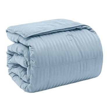 Imagem de Edredom queen hotel jacquard - azul 124303 - First Class, Queen, Azul