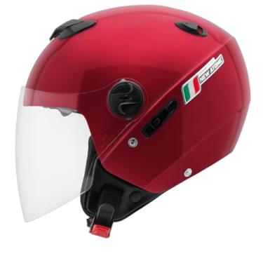 Imagem de Capacete Moto Aberto New Atomic Elite Masculino Feminino Pro Tork Com Viseira Interna(58,VERMELHO PIMENTA)