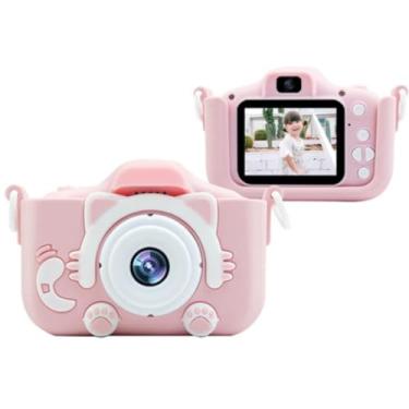 Imagem de Máquina Fotográfica Infantil que Filma e Fotografa de Verdade com Tela Colorida e Funções Extras (Rosa)