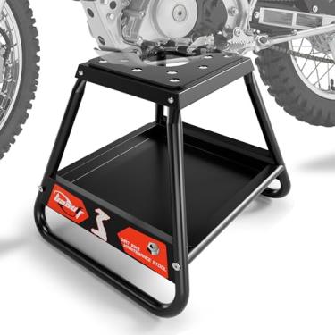 Imagem de BAOUFF Suporte de bicicleta suja, suporte universal destacável de 453,6 kg de capacidade para motocicleta Dirtbike Stand Lift Box para manutenção EDirt Off Road MX