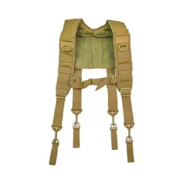 Imagem de Cinto Tático Ajustável Para Polícia Com Suspensórios E 4 Laços Para Fe