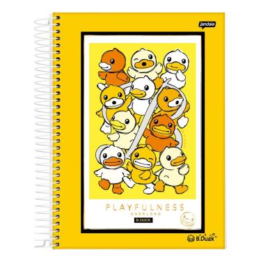 Imagem de Caderno Espiral Universitário Capa Dura B Duck 1 Matéria 80 Folhas Jandaia Estampa 3