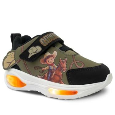 Imagem de Tênis Com Led Infantil Cowboy 22ao30 Menino Xerife 11.134 (Bege, BR, Criança de 1 a 3 anos, Numérico, 22)