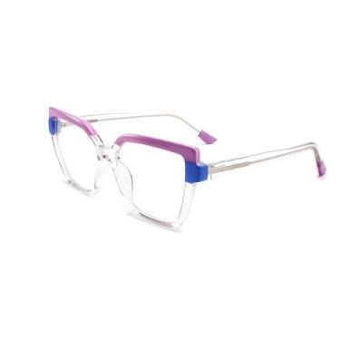 Imagem de Armação de óculos de acetato diária para mulheres e homens, leve e confortável