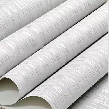Imagem de Papel de Parede 10 METROS x 45CM Adesivo Autocolante para Sala Quarto Conveniente E Eficiente Elegante E Prático(Linha Cinza)