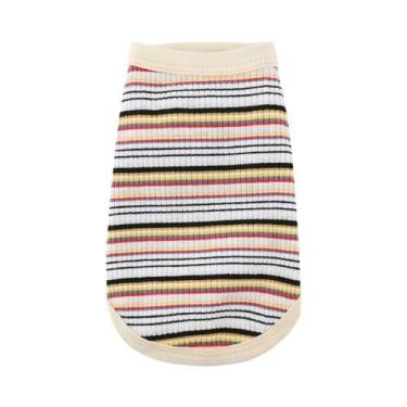 Imagem de Colete de camisa canelada para cães pequenos chihuahua filhote de cach