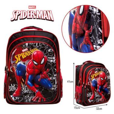 Imagem de Mochila Escolar Infantil Homem Aranha Spider Man De Costas