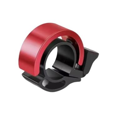 Imagem de Sino de bicicleta de alumínio, buzina de bicicleta mtb, anel de alarme sonoro para segurança, ciclismo, guidão, acessórios de bicicleta(Red)