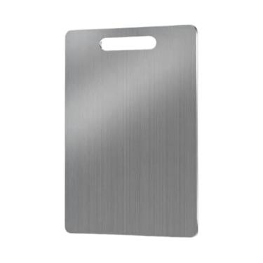 Imagem de 1 tábua de corte de titânio, tábua de corte de cozinha dupla face, higiênica durável e segura para lava-louças,