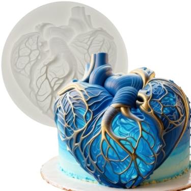 Imagem de Molde de silicone fondanrt coração pulmão