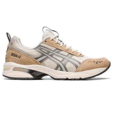Imagem de ASICS Tênis esportivo unissex GEL-1090v2, Creme/cinza argila, 13 Women/11.5 Men