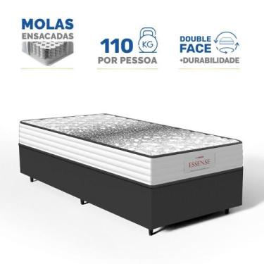 Imagem de Cama Box com Colchão de Molas Ensacadas Double Face Essence Probel Sol