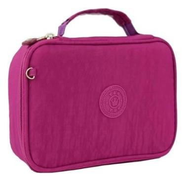 Imagem de Estojo Box Escolar Bolsinha Porta Caneta Lapis Coloridos Grande Jumbo Organizadora-Feminino