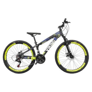 Imagem de Bicicleta Freeride Aro 26 Viking Tuff X 25 Freio a Disco 21V, Preto, A