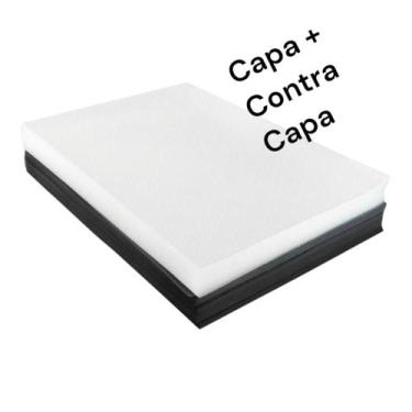 Imagem de Conjunto 20 capas de encadernação a4 10 cristal + 10 preta - Tatau Ink