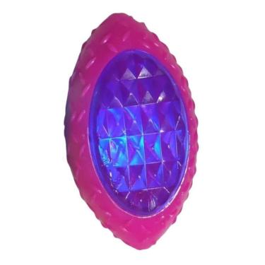Imagem de Brinquedo Bola Mordedor Led Para Pet Rosa A3E Imports