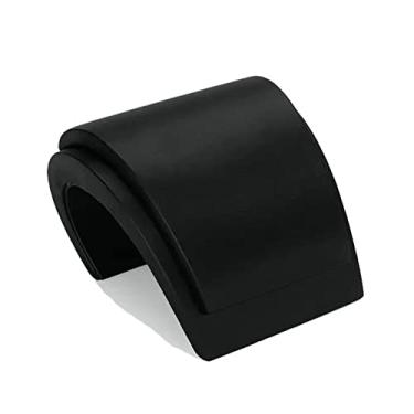 Imagem de Organizador de joias, suporte de exibição de colar, suporte de exibição de couro, adereços de exibição, modelo de retrato, janela, colar, suporte de armazenamento, suporte de exibição de joias (preto)