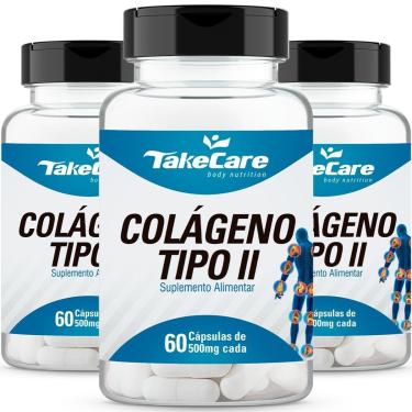 Imagem de COMBO 3 COLÁGENO TIPO 2 60 CAPS CADA TOTAL 180 - TAKE CARE-Unissex