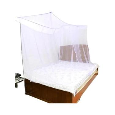 Imagem de 4 cantos mosquiteiro princesa renda cartaz cama dossel rede tamanhos c