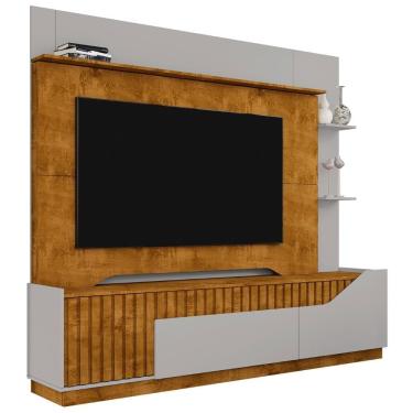 Imagem de Estante Painel Para Tv 75 Pol 210cm Shay Naturalle/off B02 - Mpozenato
