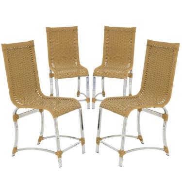 Imagem de 4 Cadeiras De Jantar Haiti Em Alumínio