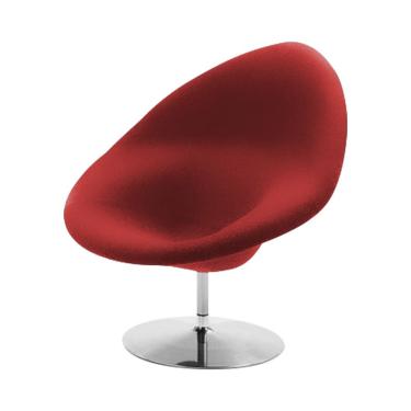 Imagem de Poltrona Design Gondula Suede Vermelho