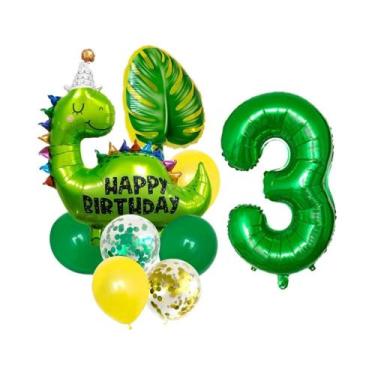 Imagem de Conjunto De Balões De Aniversário Com Tema Dinossauro Jurássico, Balõe