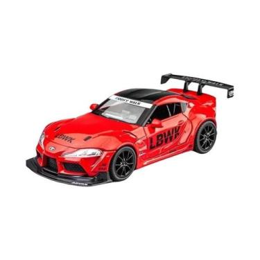Imagem de Modelo De Carro De Corrida Toyota SUPRA Escala 1:22 Brinquedo Em Metal