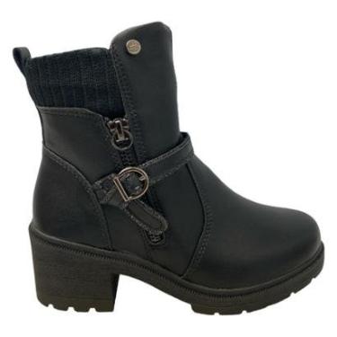 Imagem de Bota Pink Cats Ziper Cano Curto Salto Bloco Infantil-Feminino