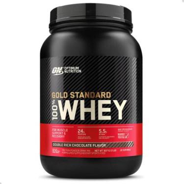 Imagem de 100% Whey Gold Protein Standard New 907g 2 LBS Optimum Nutrition, Choc