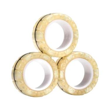 Imagem de Conjunto De Anéis Magnéticos Coloridos Fidget Spinner Para Adultos 3 P