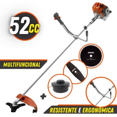 Imagem de Roçadeira Tekna 52cc RL520AC-TK Com KIT Completo de Multifunções de Corte Faca 3 Pontas...