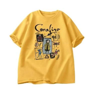 Imagem de Camiseta De Halloween Coraline Assustadora Para Mulheres E Homens, Vin