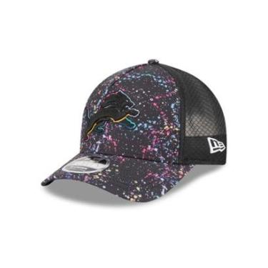 Imagem de BONE NEW ERA 9FORTY M-CROWN A-FRAME DETROIT LIONS NFL PRETO-Masculino