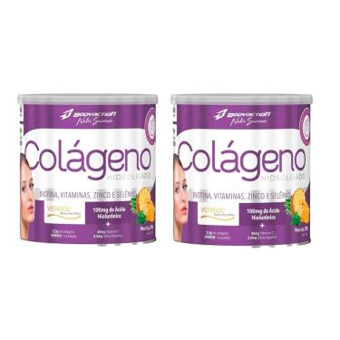 Imagem de Kit 2x Colágeno Hidrolisado Verisol 2x200g Sabor Abacaxi com Hortelã - Body Action-Unissex