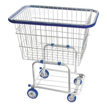 Imagem de Carrinho de Condomínio para Compras 140L em Aço Carbono Galvanizado Resistente Higipack