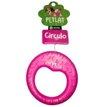 Imagem de Mordedor circular macico para cães - Petlat, Fúcsia escuro
