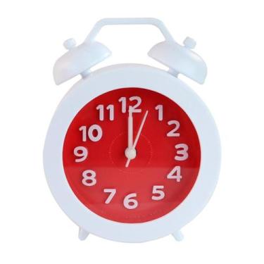 Imagem de Relógio de mesa despertador de plástico colors 10cm - Imporiente
