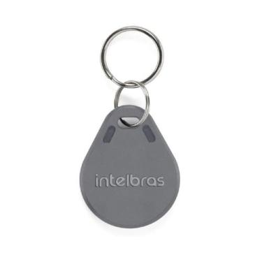 Imagem de Kit 10 Tags Intelbras Chaveiro Acesso Proximidade, Cinza