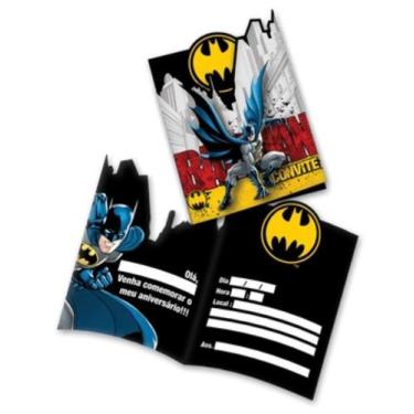 Imagem de Convite Aniversário Batman Com 8 Festcolor