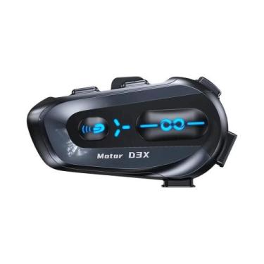 Imagem de Intercomunicador Para Capacete De Moto 600M V5.4 À Prova d'Água Com Co