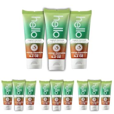 Imagem de Creme Dental Hello Sereia Mágica Infantil com Flúor 12x120ml