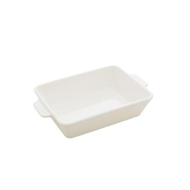 Imagem de LYOR - Refratário de Porcelana com Alça Basic Branco 23,5cm x 14,5cm x 5cm